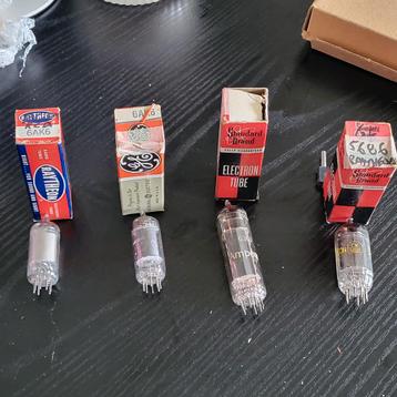 4 Nieuwe Zenderbuisjes: 2x 6AK6, 6360, 5686 beschikbaar voor biedingen