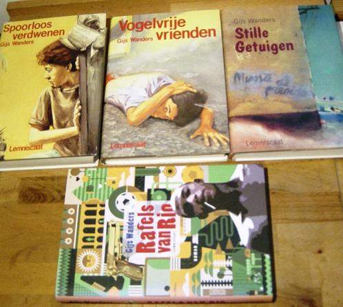 4 x Gijs Wanders. Lemniscaat hardcovers. Rio/Vogelvrij/Spoor, Boeken, Kinderboeken | Jeugd | 10 tot 12 jaar, Zo goed als nieuw