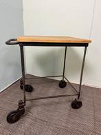 Industriële keukentrolley, Gebruikt, 60 cm of meer, Rechthoekig, Hout