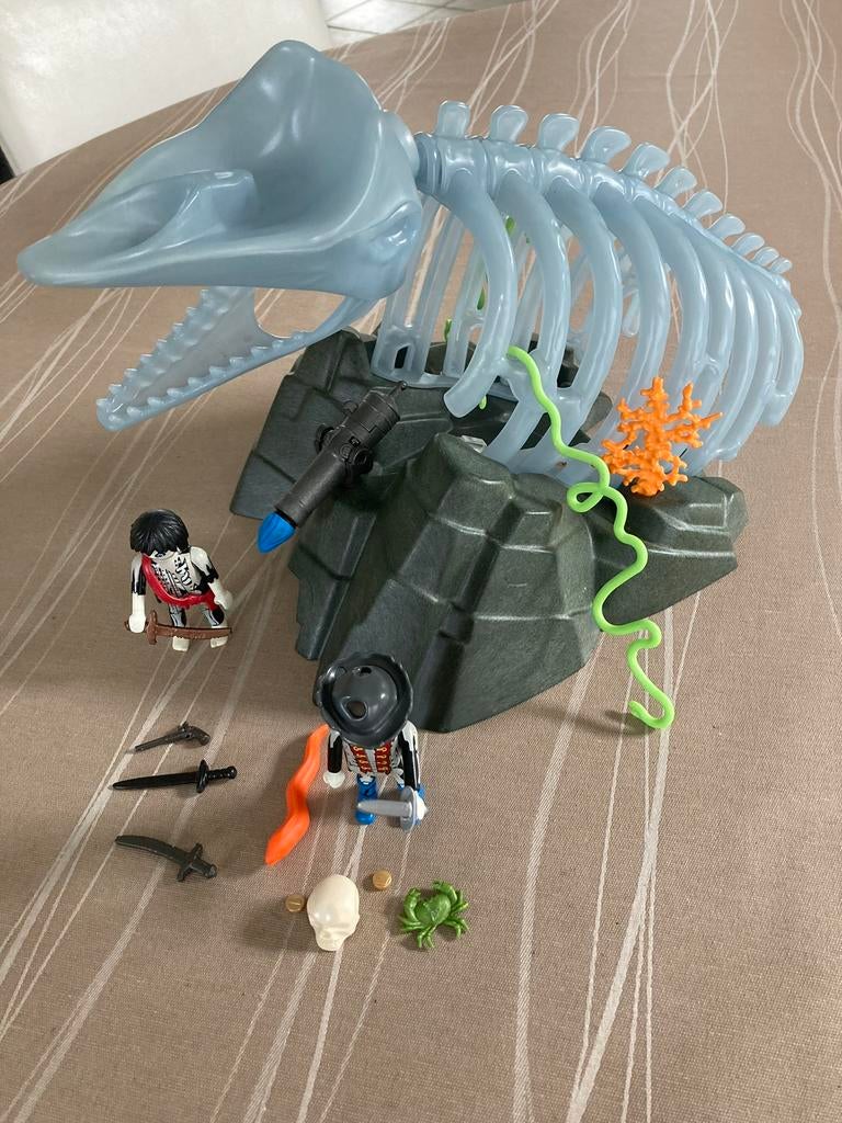 Playmobil spook skelet vis glow in de dark. 4803, Kinderen en Baby's, Speelgoed | Playmobil, Ophalen of Verzenden, Zo goed als nieuw