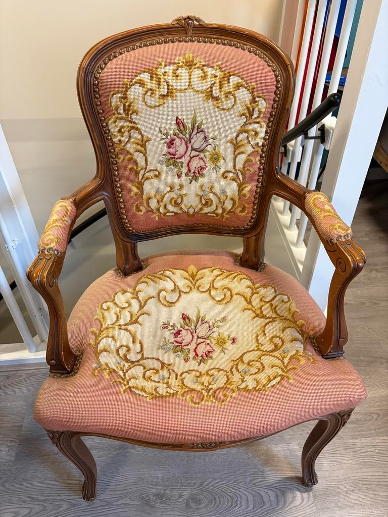 Barokstoel met doorgezakte zitting, Antiek en Kunst, Antiek | Meubels | Stoelen en Banken, Ophalen