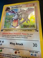 Aerodactyl Fossil PRERELEASE 1999 - Pokemon Kaart, Hobby en Vrije tijd, Verzamelkaartspellen | Pokémon, Ophalen of Verzenden, Gebruikt