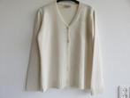 Meddens Erica Rössler creme gebreid vest maat 42, Wit, Maat 42/44 (L), Ophalen of Verzenden, Nieuw