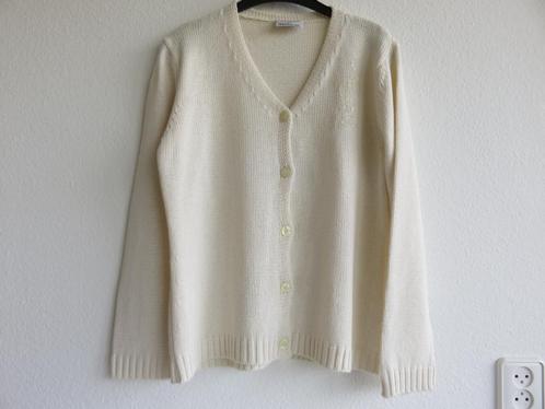 Meddens Erica Rössler creme gebreid vest maat 42, Kleding | Dames, Truien en Vesten, Nieuw, Maat 42/44 (L), Wit, Ophalen of Verzenden