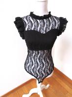 F15 LUCY WANG body top zwart kant S 36, Lucy Wang, Zwart, Nieuw, Ophalen of Verzenden