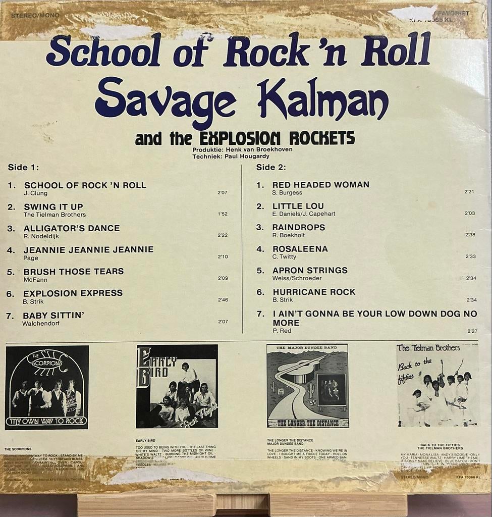 Savage Kalman - School of Rock 'n Roll LP uit 1979, Ophalen of Verzenden, Gebruikt, 12 inch