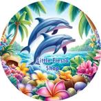 LF6167 icing frosting dolfijn 20cm eetbare taart print vers, Hobby en Vrije tijd, Taarten en Cupcakes maken, Ophalen of Verzenden