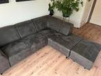 Grijze Hoekbank met Chaise Longue, Ophalen, 250 tot 300 cm, 100 tot 125 cm, Hoekbank