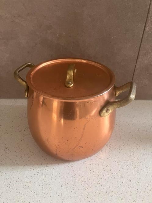 Vintage koperen Maggie pan, Huis en Inrichting, Keuken | Potten en Pannen, Gebruikt, Overige typen, Overige materialen, Ophalen of Verzenden