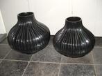 2x vase plissay - 2x plissé vaas ( groot en klein), Huis en Inrichting, Woonaccessoires | Vazen, Minder dan 50 cm, Ophalen of Verzenden