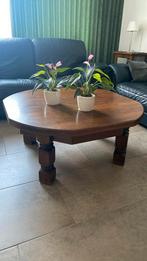 Eiken salontafel met lade, Ophalen, Gebruikt, 50 tot 100 cm, 50 tot 100 cm
