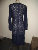 Ladress La Dress by Simone nacht blauwe jurk van kant., Maat 42/44 (L), Zo goed als nieuw, Knielengte, LaDress