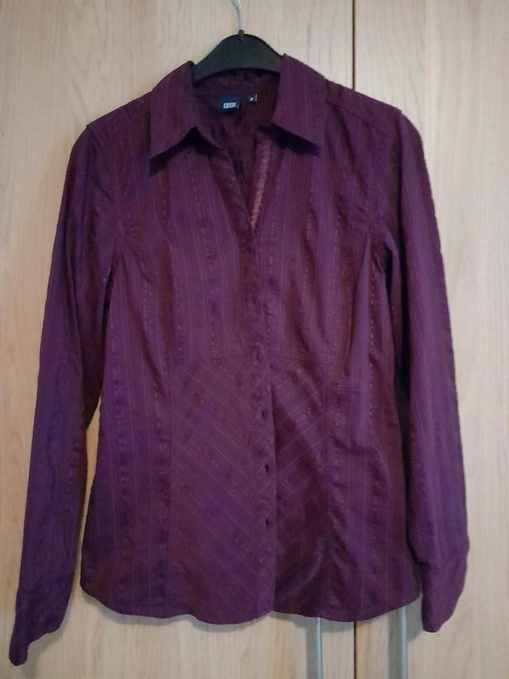 Aubergine kleurige blouse, maat S, merk Cecil, Kleding | Dames, Blouses en Tunieken, Zo goed als nieuw, Maat 36 (S), Overige kleuren