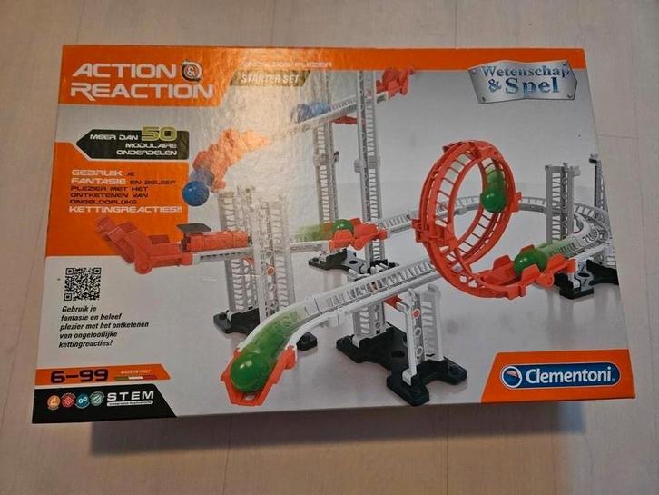 Clementoni Action Reaction Wetenschap & Spel, Kinderen en Baby's, Speelgoed | Bouwstenen, Zo goed als nieuw, Overige merken, Ophalen of Verzenden