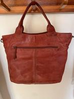 Old West Lederen Handtas Bruin, Sieraden, Tassen en Uiterlijk, Tassen | Damestassen, Ophalen of Verzenden, Zo goed als nieuw, Bruin