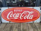 Jaren 70 emaille coca cola bord, Ophalen, Zo goed als nieuw, Reclamebord