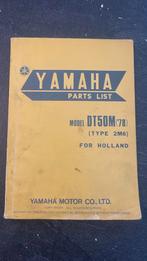 Yamaha DT50M parts list, Ophalen of Verzenden