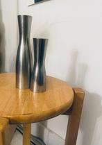 2 Vintage IKEA Erika Pekkari Kandelaars - Staal/Aluminium, Huis en Inrichting, Overige materialen, Overige kleuren, Ophalen of Verzenden