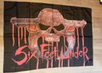 Six Feet Under metal muziek logo vlag band groep RARE, Verzamelen, Ophalen of Verzenden, Zo goed als nieuw