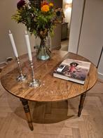 Antieke ronde tafel met gedraaide poten, Antiek en Kunst, Ophalen