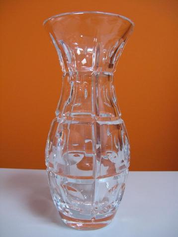 retro vintage kristal glazen optische lens vaas beschikbaar voor biedingen