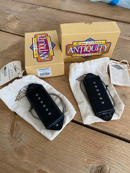 Seymour Duncan Antiquity P90 Black Dog Ear Set, Muziek en Instrumenten, Instrumenten | Onderdelen, Zo goed als nieuw, Elektrische gitaar