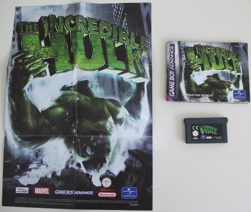 GBA Game *** THE INCREDIBLE HULK *** Inclusief poster, Cd's en Dvd's, Dvd's | Kinderen en Jeugd, Zo goed als nieuw, Avontuur, Vanaf 12 jaar