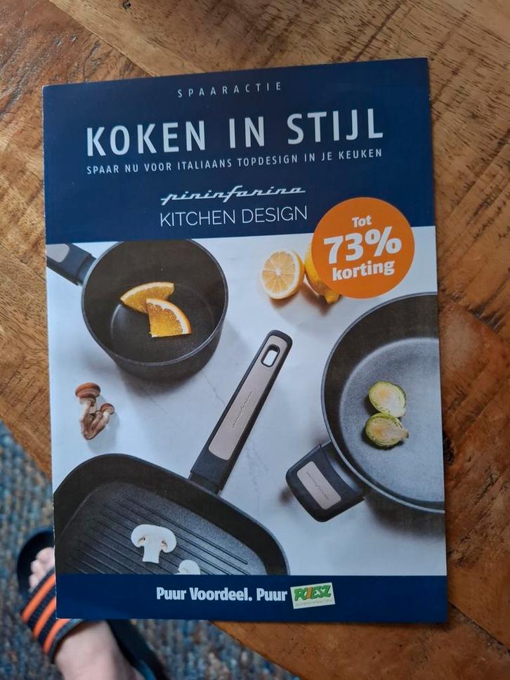 Poiesz Pininfarina Spaaractie - Koken in Stijl - ruilen, Verzamelen, Stickers, Nieuw, Winkel of Supermarkt, Ophalen of Verzenden