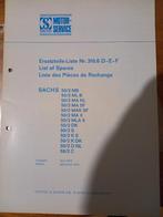 Sachs onderdelencatalogus  50/2, Ophalen