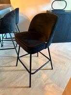 Luxe Zwarte hotel Chique barstoelen in nieuwstaat, Huis en Inrichting, Barkrukken, 2 krukken, Ophalen of Verzenden, Zo goed als nieuw