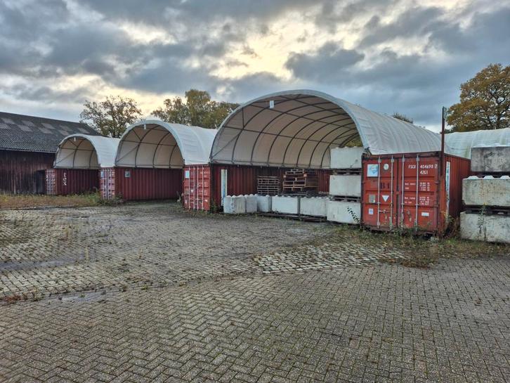 40ft zeecontainer + container overkapping, Doe-het-zelf en Verbouw, Containers, Ophalen of Verzenden