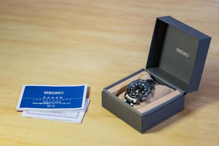 Seiko SBDC063 "Baby MM" duikhorloge, Sieraden, Tassen en Uiterlijk, Horloges | Heren, Zo goed als nieuw, Polshorloge, Seiko, Staal