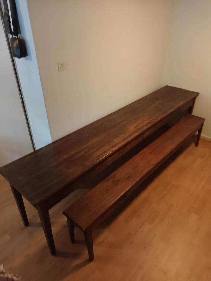 Kloostertafel met bank, Antiek en Kunst, Antiek | Meubels | Tafels, Ophalen