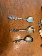 Antiek brocante barok bestek verzilverd lepel suikerschep, Ophalen of Verzenden