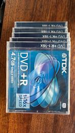 5 nieuwe DVD +R, Ophalen of Verzenden, Nieuw, Dvd, TDK