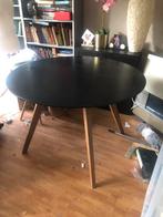Ronde eettafel met houten poten, Huis en Inrichting, Tafels | Eettafels, Ophalen, Gebruikt, 100 tot 150 cm, Rond