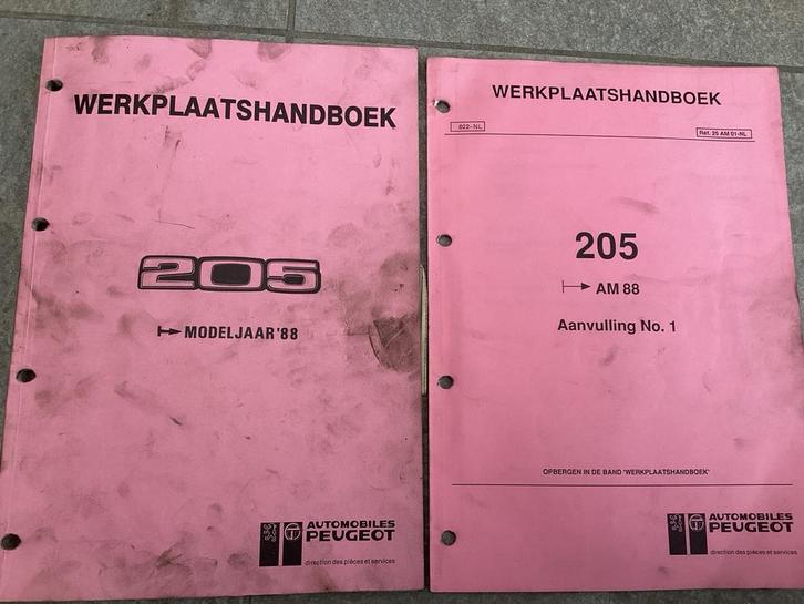 Peugeot 205 Werkplaats Handboeken vanaf '88, Auto diversen, Handleidingen en Instructieboekjes, Ophalen of Verzenden