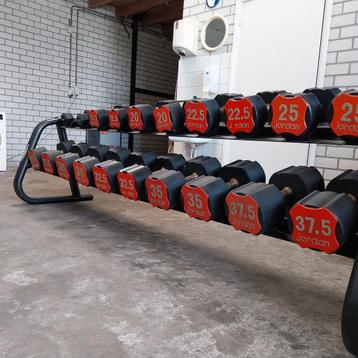 Jordan Urethane Hex Dumbells Set  + Matrix dumbelOpberg Rack beschikbaar voor biedingen