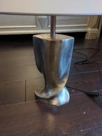 Lumiere tafellamp, bronzen zware voet,, Ophalen, Zo goed als nieuw