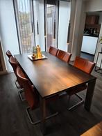 Eetkamerstoelen, Huis en Inrichting, Stoelen, Ophalen, Gebruikt, Overige kleuren, Leer