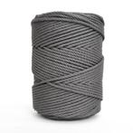 4 mm macramé katoen touw Grijs 160 meter in 1 kilo twisted, Nieuw, Ophalen of Verzenden