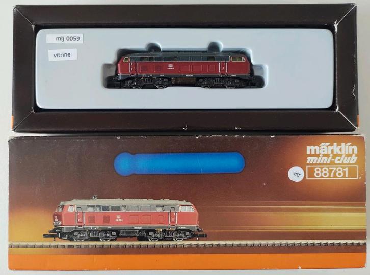 MÄRKLIN Z 88781 diesellocomotief van de DB zo goed als nieuw, Hobby en Vrije tijd, Modeltreinen | Overige schalen, Zo goed als nieuw