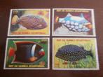 ECUATORIAAL GUINEE; set (4) VISSEN, Postzegels en Munten, Postzegels | Thematische zegels, Dier of Natuur, Verzenden, Gestempeld
