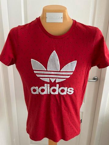 NIEUW Prachtig Adidas shirt maat S rood voor een SPOTPRIJS! beschikbaar voor biedingen