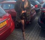 Leuke bontjas, Kleding | Dames, Fur by yazz, Ophalen, Zo goed als nieuw, Groen