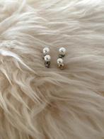 Parel oorbellen knopjes stekers, Verzenden, Zo goed als nieuw, Wit, Overige materialen