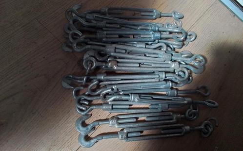 Grote partij kabelspanner met haak en oog 100 lang M 6 draad, Doe-het-zelf en Verbouw, IJzerwaren en Bevestigingsmiddelen, Zo goed als nieuw