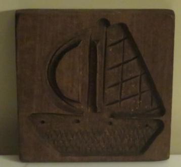 Koekplank zeilboot  14,5 x 14,5 cm  133819 beschikbaar voor biedingen