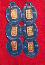Meerdere Onsa 1g 24K Goudbaren - Geseald, Ophalen of Verzenden, Goud