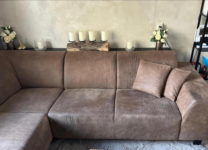 Hoekbank met draaistoel - Comfortabel en Stijlvol, Huis en Inrichting, Banken | Bankstellen, Gebruikt, Hoekbank, Vierpersoons of meer